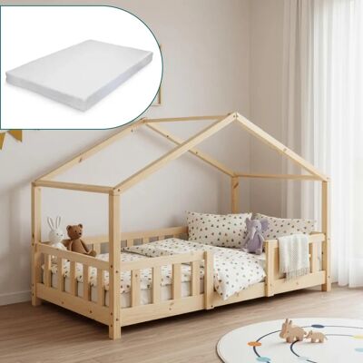 fr: Lit pour enfants Treviolo - Forme de maison - Matelas orthopédique - Publicité fr: Lit pour enfants Treviolo - Forme de maison - Matelas orthopédique - Publicité