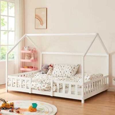 en.casa Lit Enfant - En Forme de Maison, Supporte 150kg, Montage Facile - Lit Enfant - Publicité en.casa Lit Enfant - En Forme de Maison, Supporte 150kg, Montage Facile - Lit Enfant - Publicité