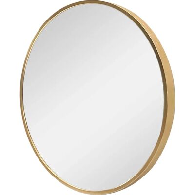 de.casa Modugno Gold Wandspiegel - 60cm Rund Aluminium Dekor de.casa Modugno Gold Wandspiegel - 60cm Rund Aluminium Dekor