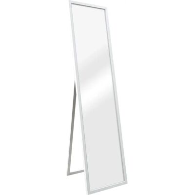 en.casa Espejo de Piso Rectangular Blanco Modern Inclinable en.casa Espejo de Piso Rectangular Blanco Modern Inclinable