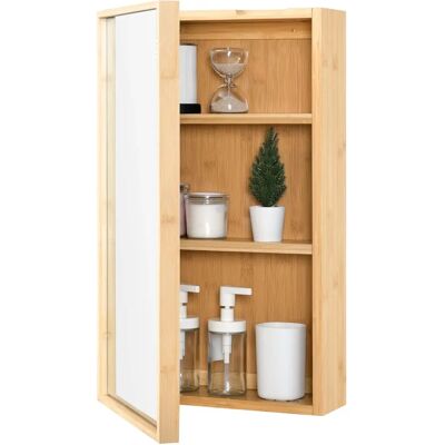 en.casa Badezimmer-Wandregal - Bambus verstellbare Regale - 61x35x14cm en.casa Badezimmer-Wandregal - Bambus verstellbare Regale - 61x35x14cm