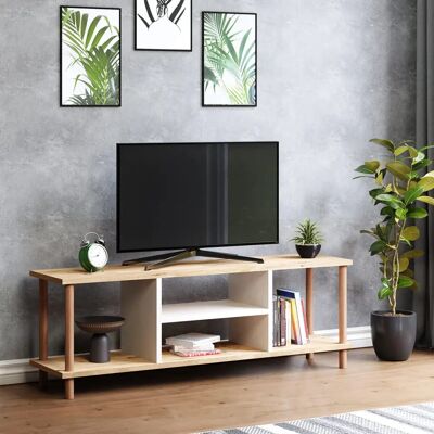 Mobile TV en.casa Ærøskøbing - Rovere Bianco - 43x120x29 cm Mobile TV en.casa Ærøskøbing - Rovere Bianco - 43x120x29 cm