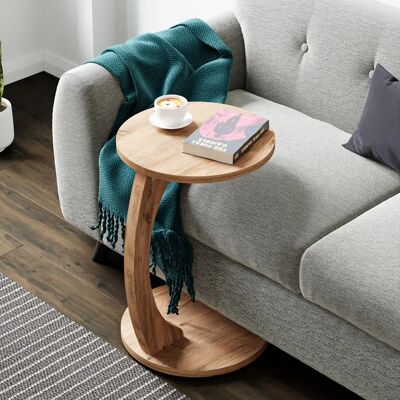 Home C-Form Holz Beistelltisch - Vielseitig & Mobil Home C-Form Holz Beistelltisch - Vielseitig & Mobil