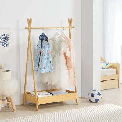 en.casa Sola Bambus Kleiderschrank - Kleidung Aufbewahrung en.casa Sola Bambus Kleiderschrank - Kleidung Aufbewahrung