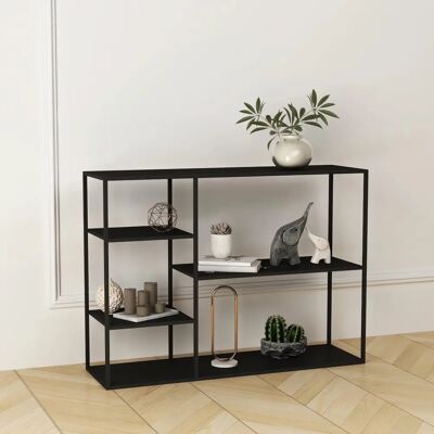 en.casa Estantería Isojoki de 5 niveles - Negro en.casa Estantería Isojoki de 5 niveles - Negro