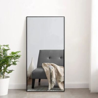 en.casa Novoli Rechteckiger Wandspiegel - 50x100cm - Schwarz en.casa Novoli Rechteckiger Wandspiegel - 50x100cm - Schwarz