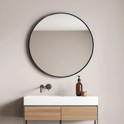 en.casa Ordona 60 cm runder Wandspiegel - Elegant & Zeitlos en.casa Ordona 60 cm runder Wandspiegel - Elegant & Zeitlos