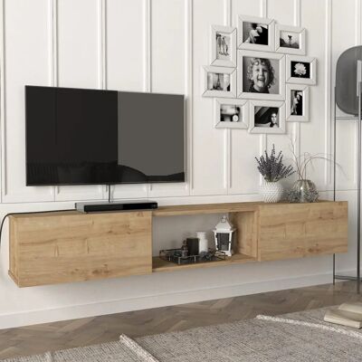 en.casa Paltamo Wand-TV-Möbel - Eiche 180x31x29.5cm en.casa Paltamo Wand-TV-Möbel - Eiche 180x31x29.5cm