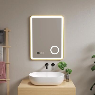 Miroir de salle de bain LED Pescara - Élégant, Réglable, Anti-buée - Publicité Miroir de salle de bain LED Pescara - Élégant, Réglable, Anti-buée - Publicité