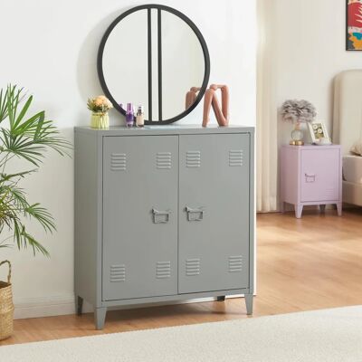 en.casa Stahl Büroschrank - Verstellbare Regale - Dunkelgrau - Aufbewahrungslösung en.casa Stahl Büroschrank - Verstellbare Regale - Dunkelgrau - Aufbewahrungslösung