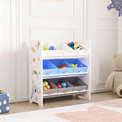 en.casa Boiro 3-stufiges Kinderregal - Regalsystem en.casa Boiro 3-stufiges Kinderregal - Regalsystem
