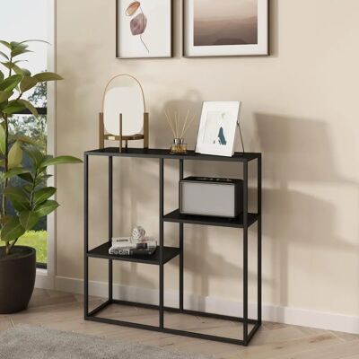 En.casa Strömstad Konsole - 3 Regale Stahl Schwarz En.casa Strömstad Konsole - 3 Regale Stahl Schwarz