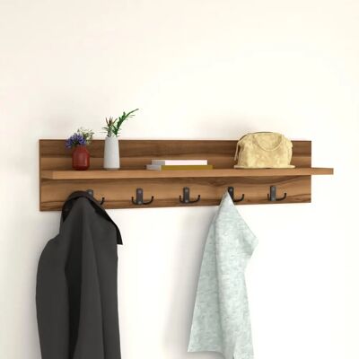 EN.CASA Perchero Hammarö Madera Nogal Modern Ahorro de Espacio EN.CASA Perchero Hammarö Madera Nogal Modern Ahorro de Espacio