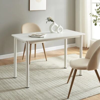 en.casa Mesa de comedor Tammela blanca - 120x60x75 cm en.casa Mesa de comedor Tammela blanca - 120x60x75 cm