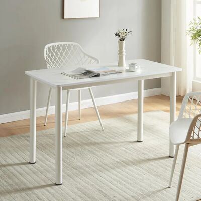 en.casa Mesa de comedor Tammela Mármol Blanco - 4 Personas, 120x60x75 cm en.casa Mesa de comedor Tammela Mármol Blanco - 4 Personas, 120x60x75 cm