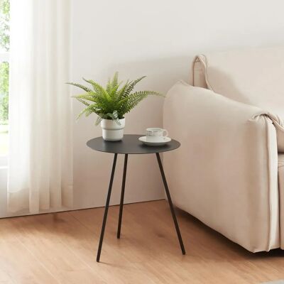 en.casa Sula Mesa Auxiliar - 45x40cm, Negro en.casa Sula Mesa Auxiliar - 45x40cm, Negro