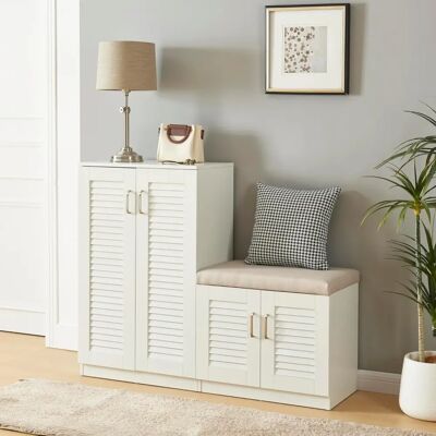 en.casa Løten Schuhschrank - 9 Fächer - Für 18 Paare en.casa Løten Schuhschrank - 9 Fächer - Für 18 Paare