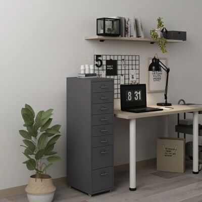 en.casa Kökar Stahl Mobile Aktenschrank - 8 Schubladen en.casa Kökar Stahl Mobile Aktenschrank - 8 Schubladen