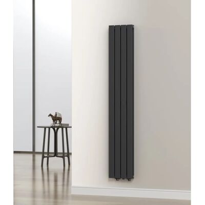 Radiador de panel doble Nore de Neu Haus - 180x30cm Negro Radiador de panel doble Nore de Neu Haus - 180x30cm Negro