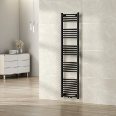 neu.haus Voss 556 Radiador toallero de acero - 28 tubos, 160x40cm, negro neu.haus Voss 556 Radiador toallero de acero - 28 tubos, 160x40cm, negro
