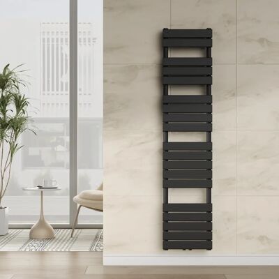 neu.haus Voss 801 W Radiador toallero mural negro - Calefactor toallero de pared neu.haus Voss 801 W Radiador toallero mural negro - Calefactor toallero de pared