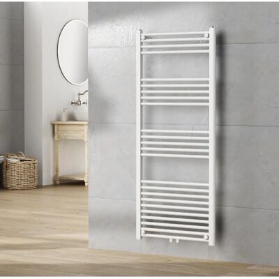 Radiador toallero mural Voss 655 W 24 tubos acero 140x60cm - Blanco Radiador toallero mural Voss 655 W 24 tubos acero 140x60cm - Blanco