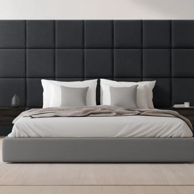 neu.haus Paneles de Pared Carpino - Negro - Pack de 4, 30x30cm neu.haus Paneles de Pared Carpino - Negro - Pack de 4, 30x30cm
