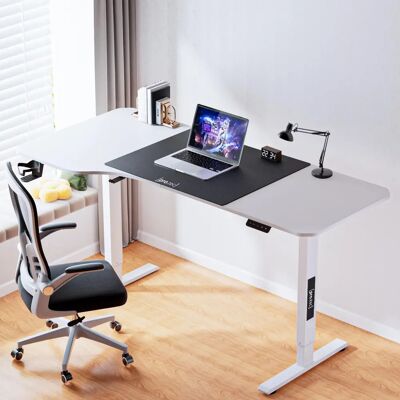 Escritorio ajustable en altura pro.tec - Mesa ergonómica para oficina - Blanco Escritorio ajustable en altura pro.tec - Mesa ergonómica para oficina - Blanco
