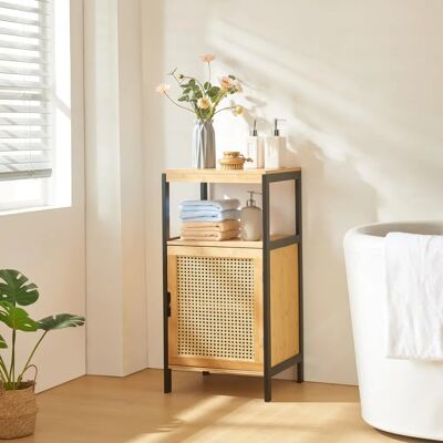 en.casa Tervola Armario de Baño de Bambú - Almacenamiento de Baño - 80x40x35 cm en.casa Tervola Armario de Baño de Bambú - Almacenamiento de Baño - 80x40x35 cm