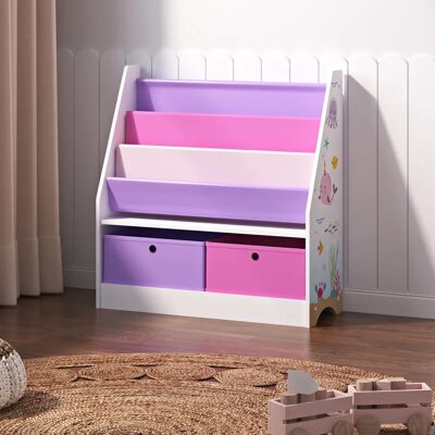 en.casa Neda Étagère Violette - Rangement enfant - Publicité en.casa Neda Étagère Violette - Rangement enfant - Publicité