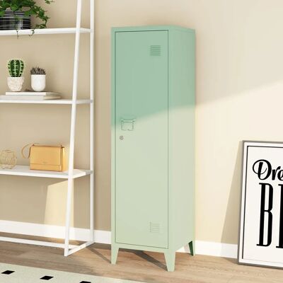 En.casa Kurikka Casillero Metálico 3 Compartimentos Verde Pastel - Muebles de almacenamiento En.casa Kurikka Casillero Metálico 3 Compartimentos Verde Pastel - Muebles de almacenamiento