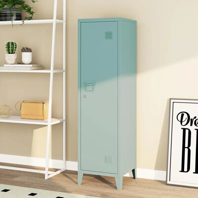 Casillero metálico Kurikka 3 compartimentos acero 137x38x38 cm - Gris azulado Casillero metálico Kurikka 3 compartimentos acero 137x38x38 cm - Gris azulado
