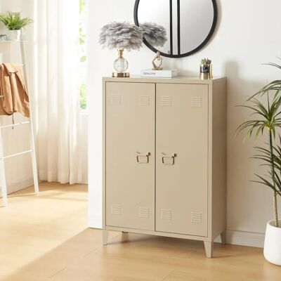 Armoire de bureau Oripää avec 2 étagères réglables en acier - Camel - Mobilier de bureau - Publicité Armoire de bureau Oripää avec 2 étagères réglables en acier - Camel - Mobilier de bureau - Publicité