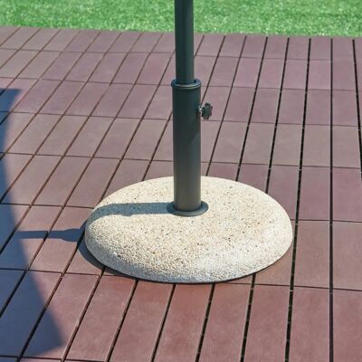 Casa.pro - Soporte de Sombrilla Ø45cm - Aspecto Grava Beis - Estilo Jardín Casa.pro - Soporte de Sombrilla Ø45cm - Aspecto Grava Beis - Estilo Jardín