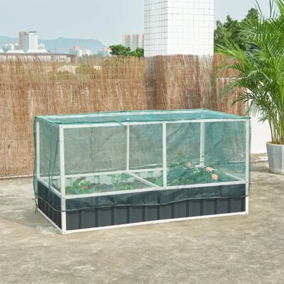 en.casa Cama de Jardín - Acero galvanizado, 174x90x88cm - Antracita en.casa Cama de Jardín - Acero galvanizado, 174x90x88cm - Antracita