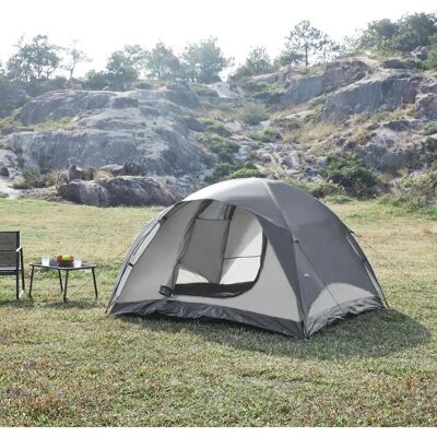 Pro.tec Leichte Doppel-Dach-Zelt - 213x213x130 Cm Pro.tec Leichte Doppel-Dach-Zelt - 213x213x130 Cm