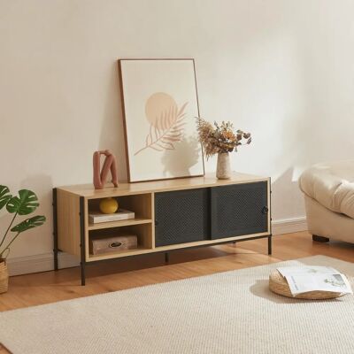 en.casa Tysnes Mueble de TV 120x40x45 cm Negro Moderno en.casa Tysnes Mueble de TV 120x40x45 cm Negro Moderno