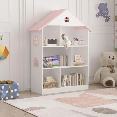 en.casa Kindersregal - MDF, 107x83x30cm en.casa Kindersregal - MDF, 107x83x30cm