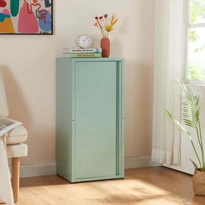 en.casa Armoire de bureau Burlöv en acier - 88x40x35cm - Vert menthe - Publicité en.casa Armoire de bureau Burlöv en acier - 88x40x35cm - Vert menthe - Publicité