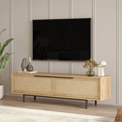 en.casa Mueble de TV Kvænangen - 2 Puertas - 160cm en.casa Mueble de TV Kvænangen - 2 Puertas - 160cm