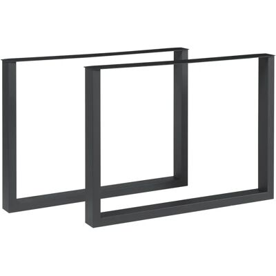 EN.CASA Verstellbare Stahl-Tischbeine - 72x100 cm - Schwarz EN.CASA Verstellbare Stahl-Tischbeine - 72x100 cm - Schwarz