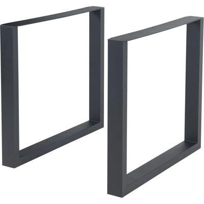 EN.CASA Patas de mesa ajustables en acero - 72x80 cm - Negro EN.CASA Patas de mesa ajustables en acero - 72x80 cm - Negro
