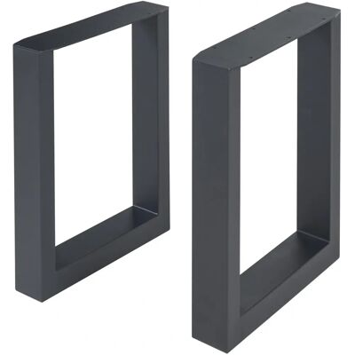 EN.CASA, Juego de 2 patas de mesa, 43x30 cm, Negro EN.CASA, Juego de 2 patas de mesa, 43x30 cm, Negro