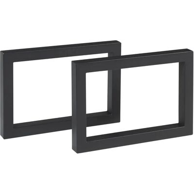 Patas de mesa rectangulares de acero Lunderskov 35x50cm - Negro EN.CASA Patas de mesa rectangulares de acero Lunderskov 35x50cm - Negro EN.CASA
