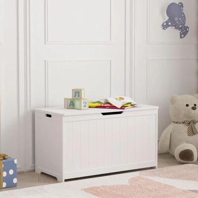 en.casa Podek Cofre de juguetes - Blanco - 80x40x44.5cm en.casa Podek Cofre de juguetes - Blanco - 80x40x44.5cm