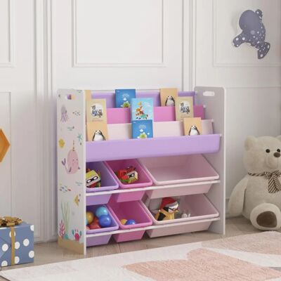 en.casa Rødøy 78x86x27 cm - Ozean-Motiv Kinderregal en.casa Rødøy 78x86x27 cm - Ozean-Motiv Kinderregal