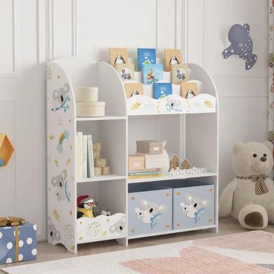 en.casa Lysekil 100x93x30 cm Estantería Infantil - Motivo de Koala en.casa Lysekil 100x93x30 cm Estantería Infantil - Motivo de Koala