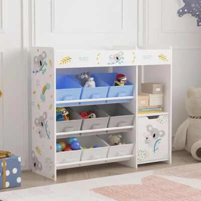 en.casa Estantería infantil Søndreland 80x90x30 cm - Motivo de koala en.casa Estantería infantil Søndreland 80x90x30 cm - Motivo de koala