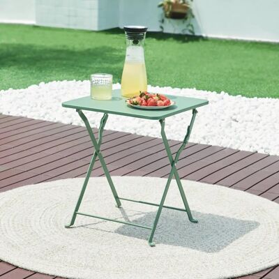 en.casa Table Pliable Vegårshei - 45x40x40 cm, Vert - Publicité en.casa Table Pliable Vegårshei - 45x40x40 cm, Vert - Publicité