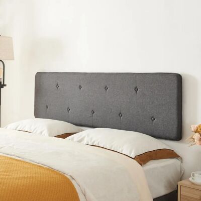 en.casa Tokke Kopfteil - Grau Stilvolles Schlafzimmer en.casa Tokke Kopfteil - Grau Stilvolles Schlafzimmer